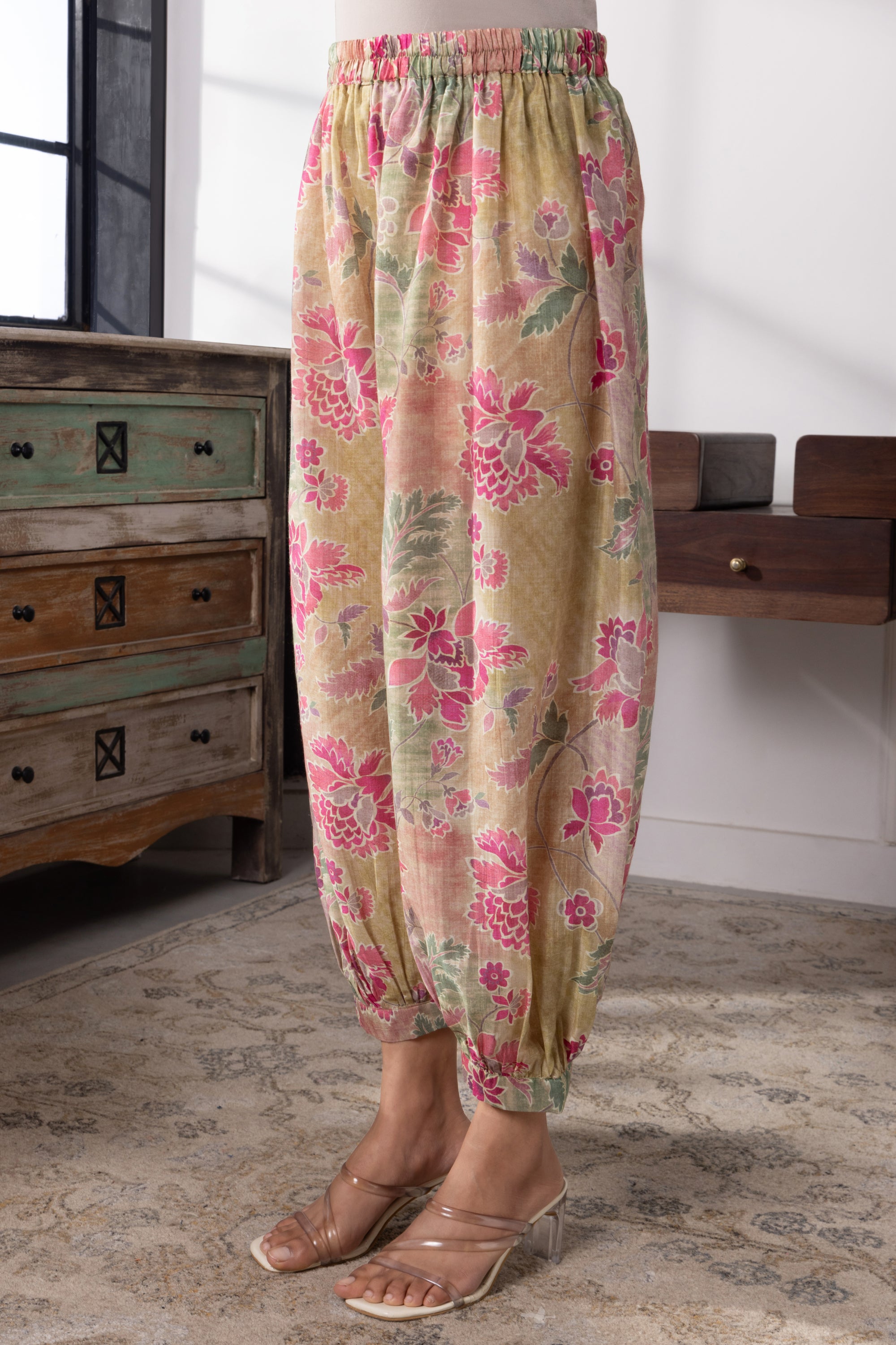 Isabella Purple Mulmul Kurta Set