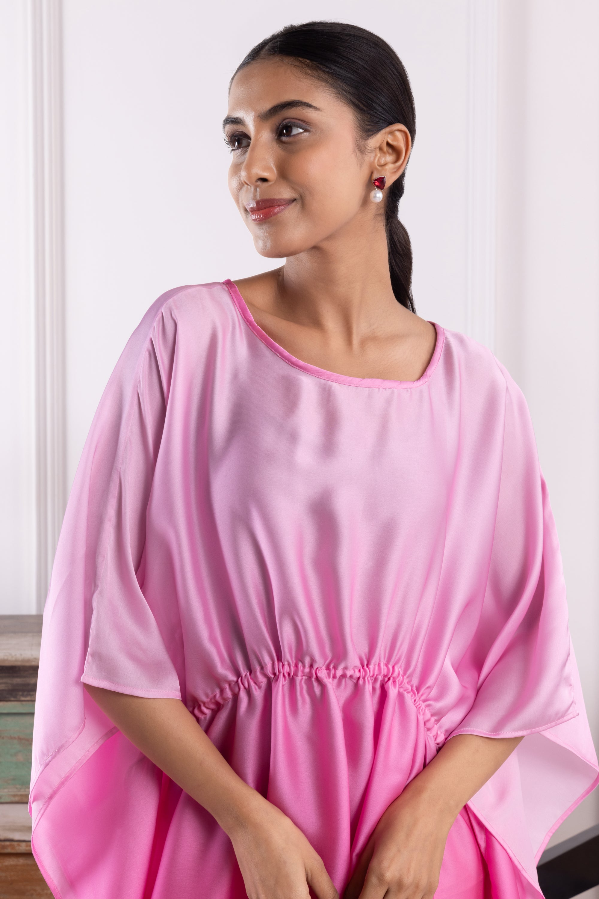 Sloane Pink Ombre Long Kaftan