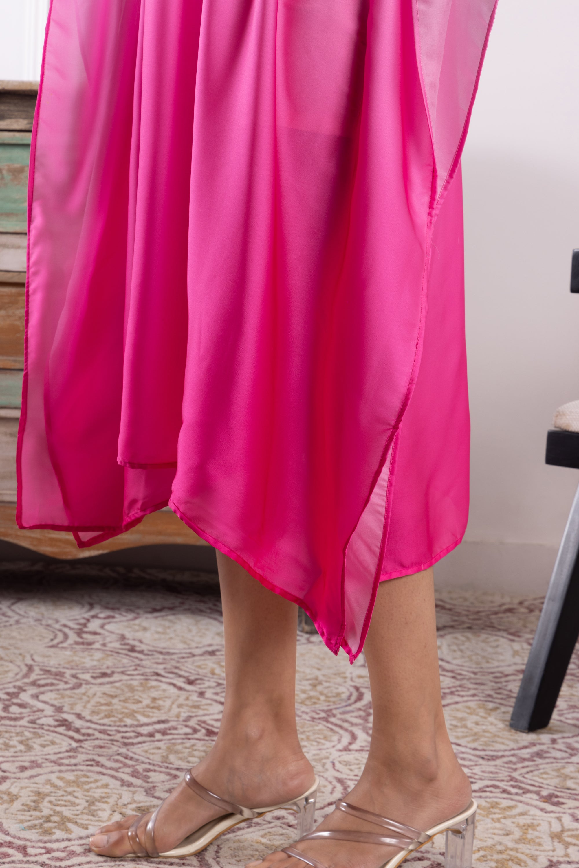 Sloane Pink Ombre Long Kaftan