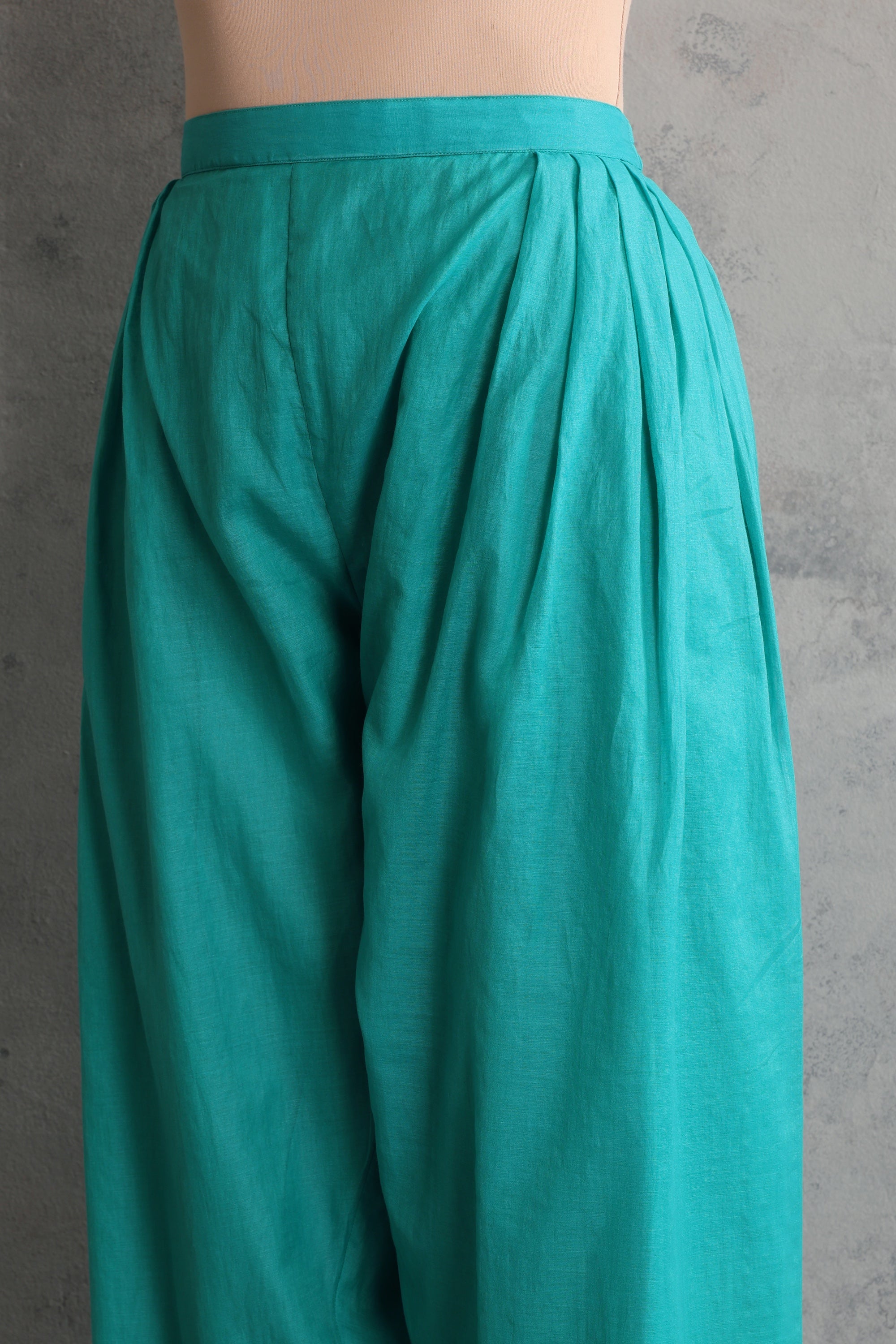 Niyora Teal Embroidered Co-ord Set