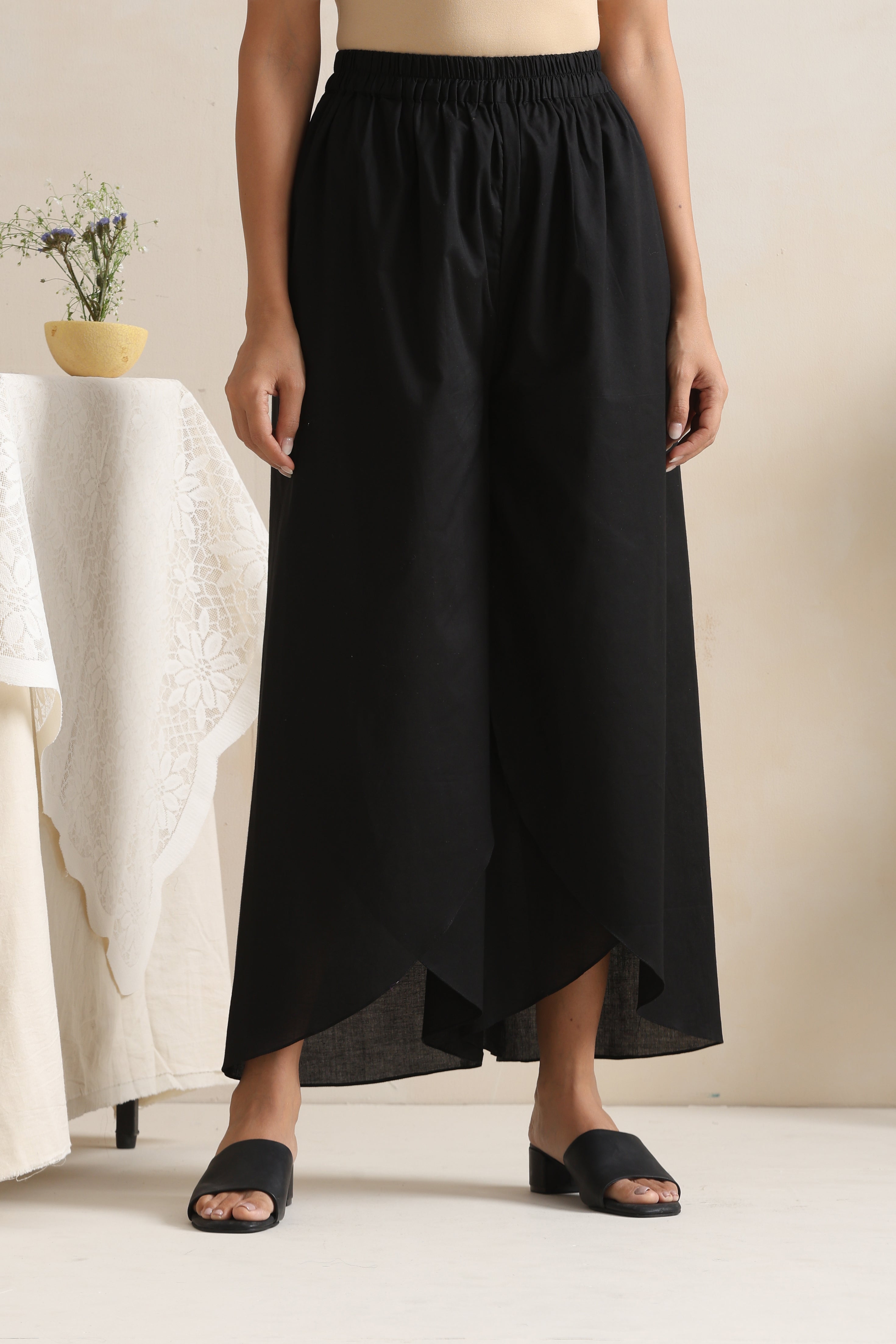 Nori Black Embroidered Co-ord Set