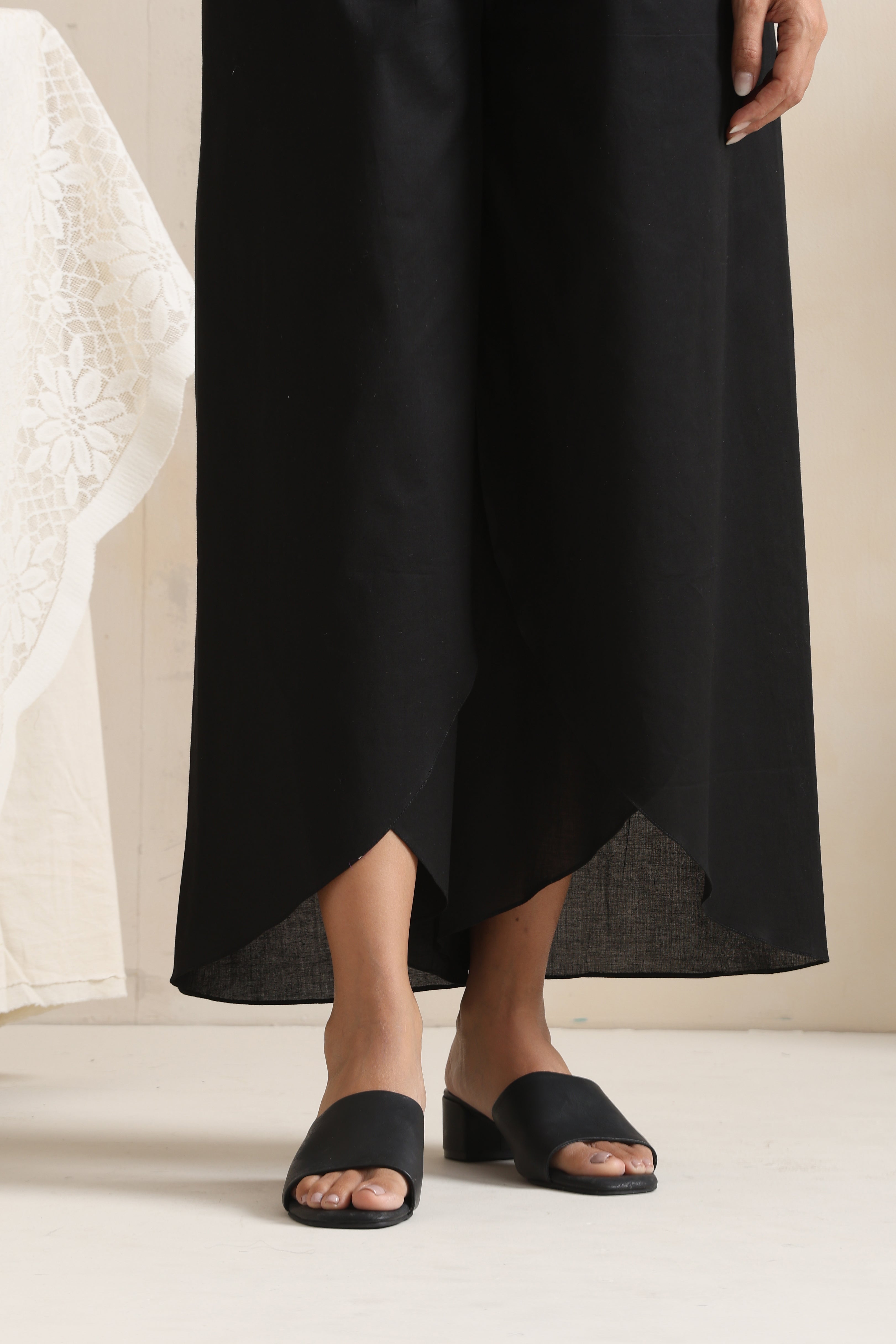 Nori Black Embroidered Co-ord Set