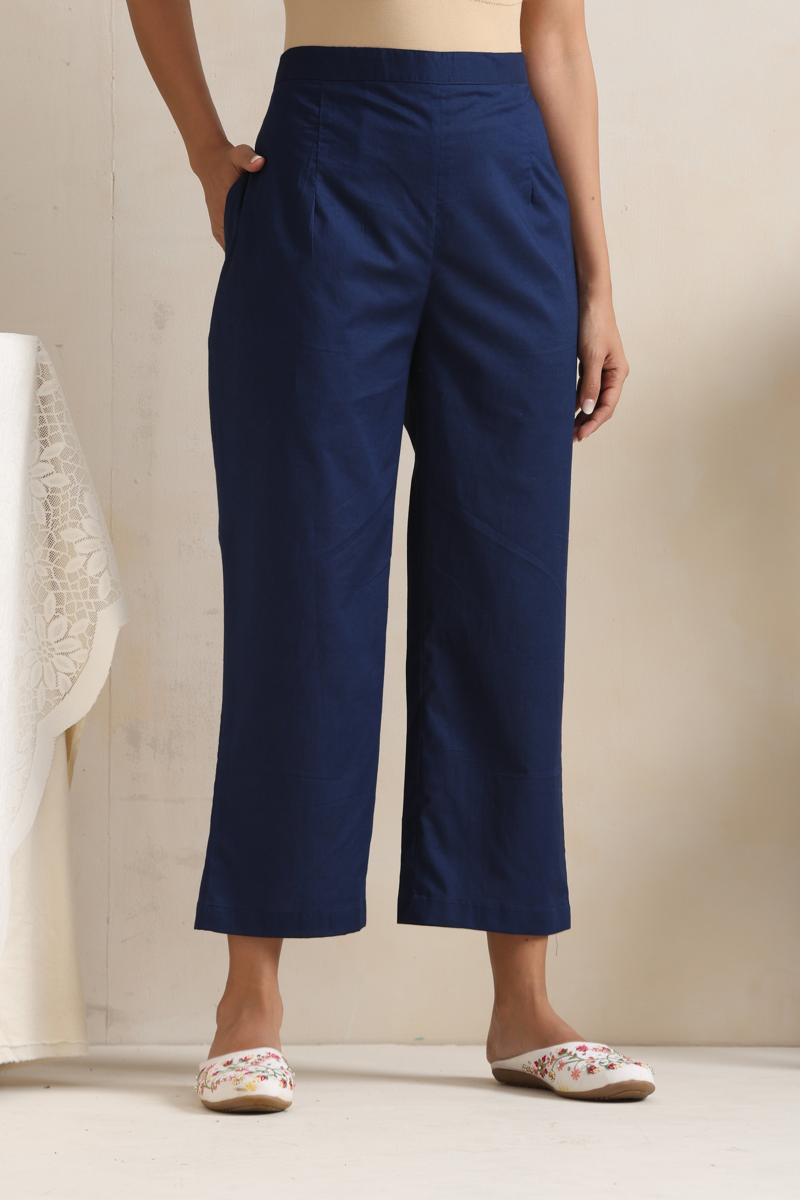 Melissa Indigo Embroidered Co-ord Set