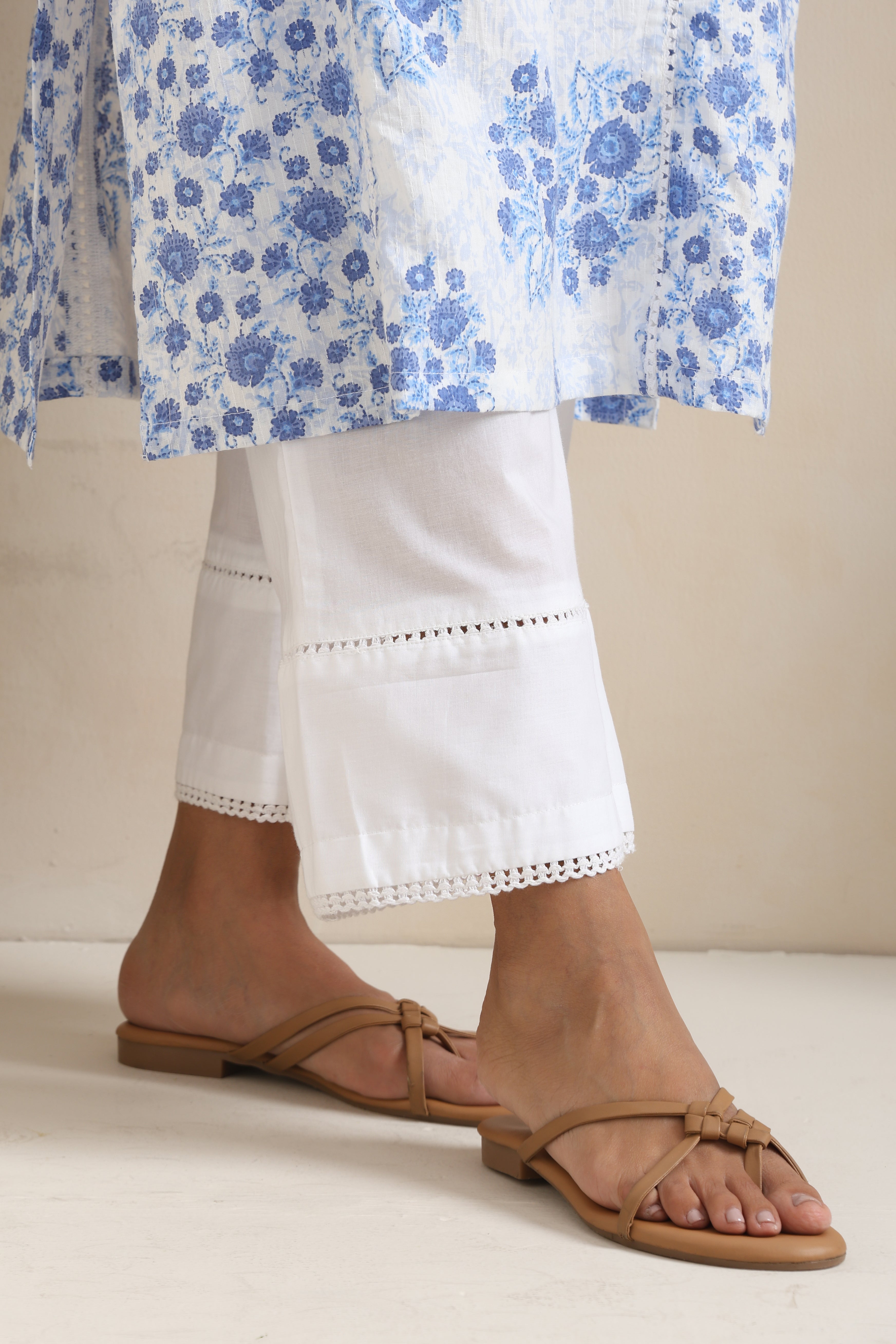 Alison Blue Floral Kurta Set