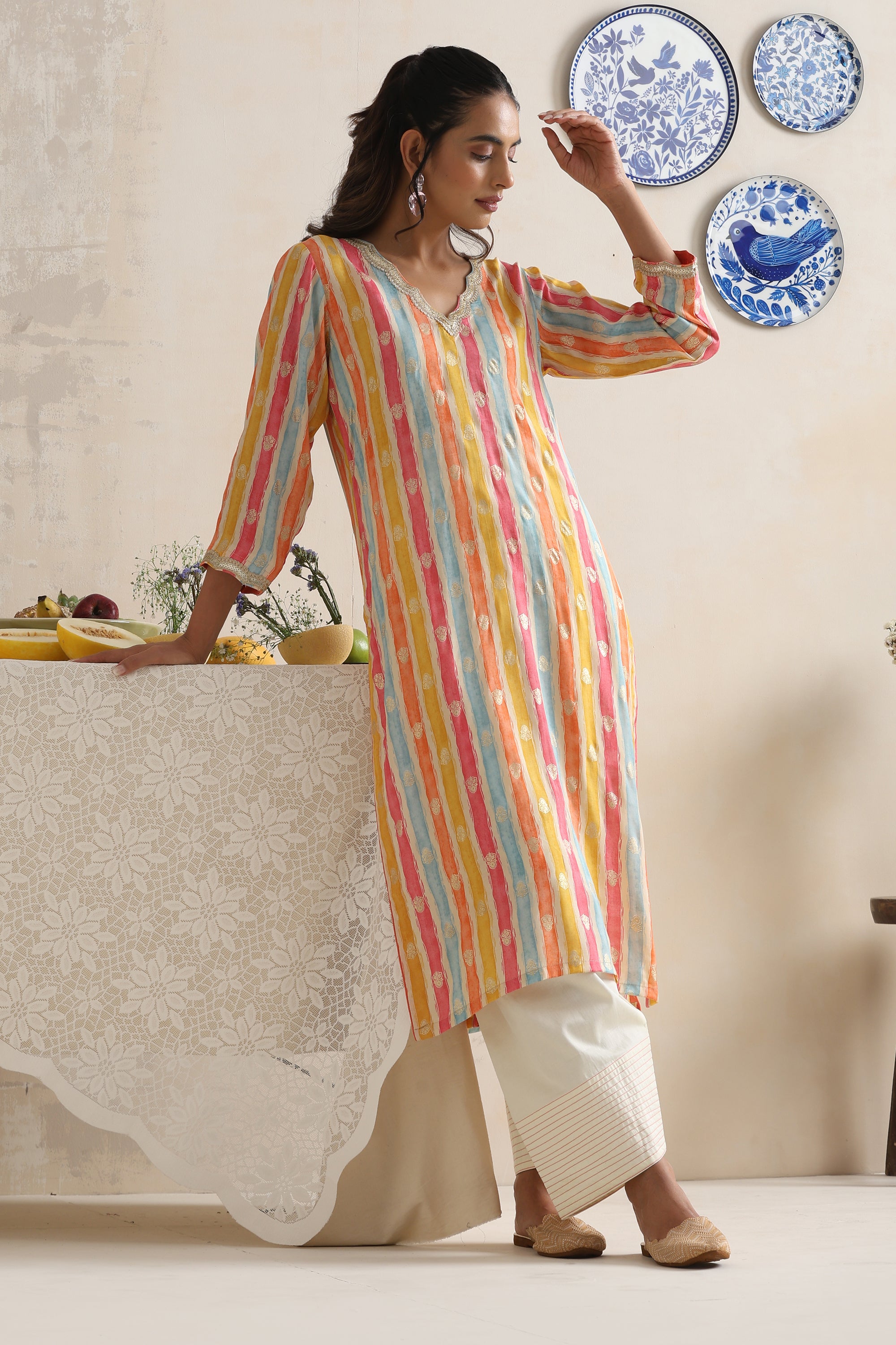 Adele Multicolored Kurta Set