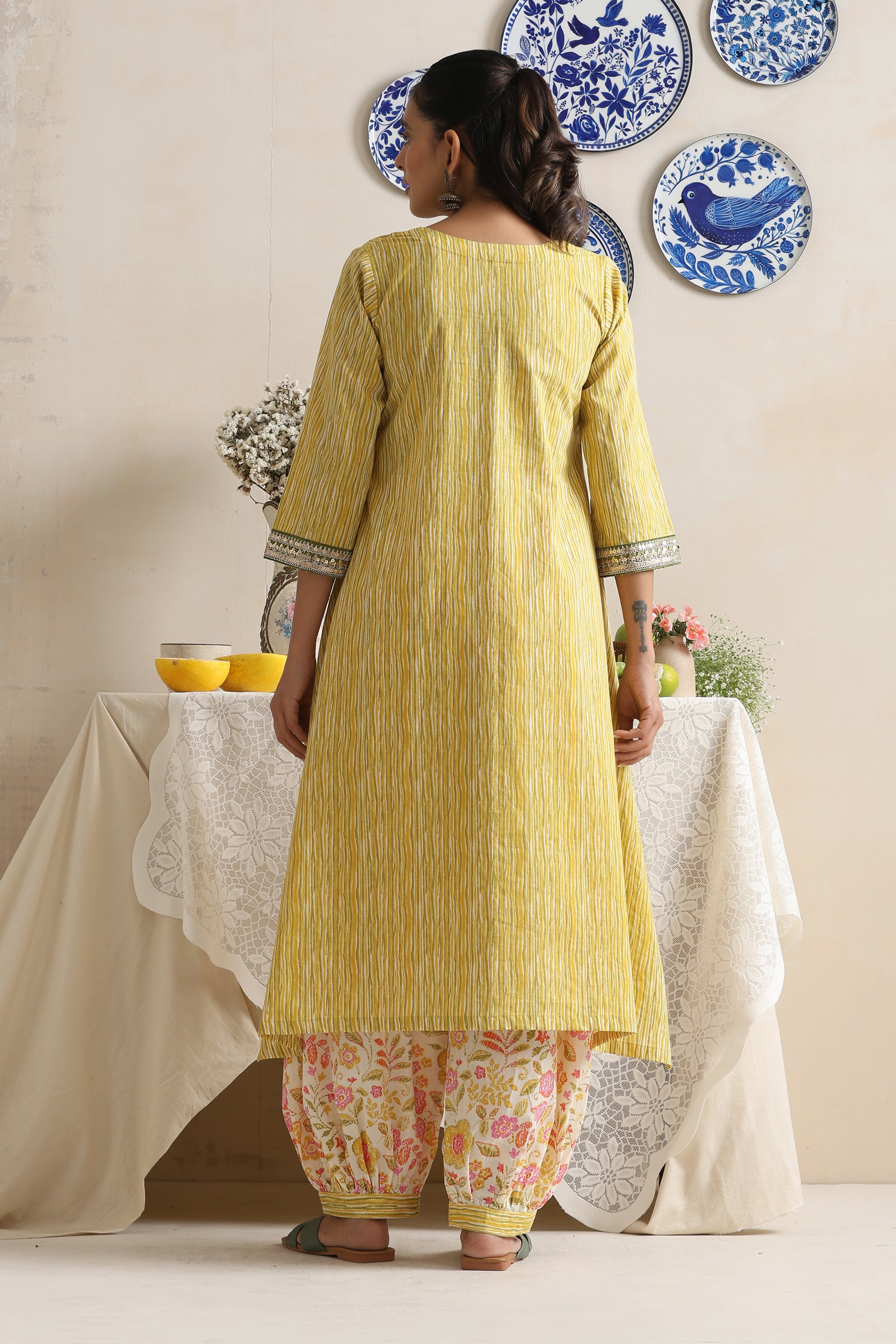 Every Yellow Floral Kurta Set