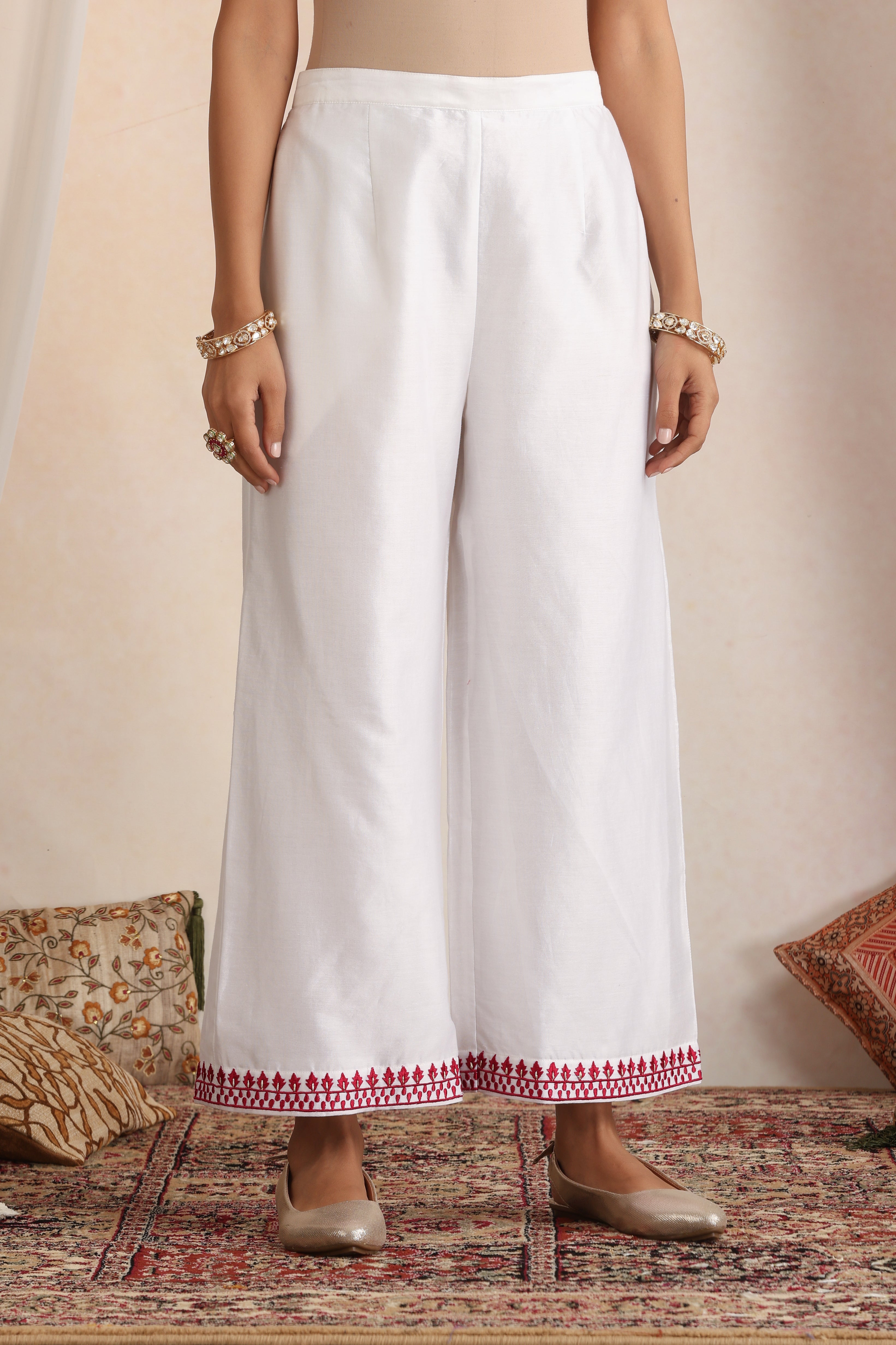 Sheetal White Embroidered Kurta Set with Dupatta