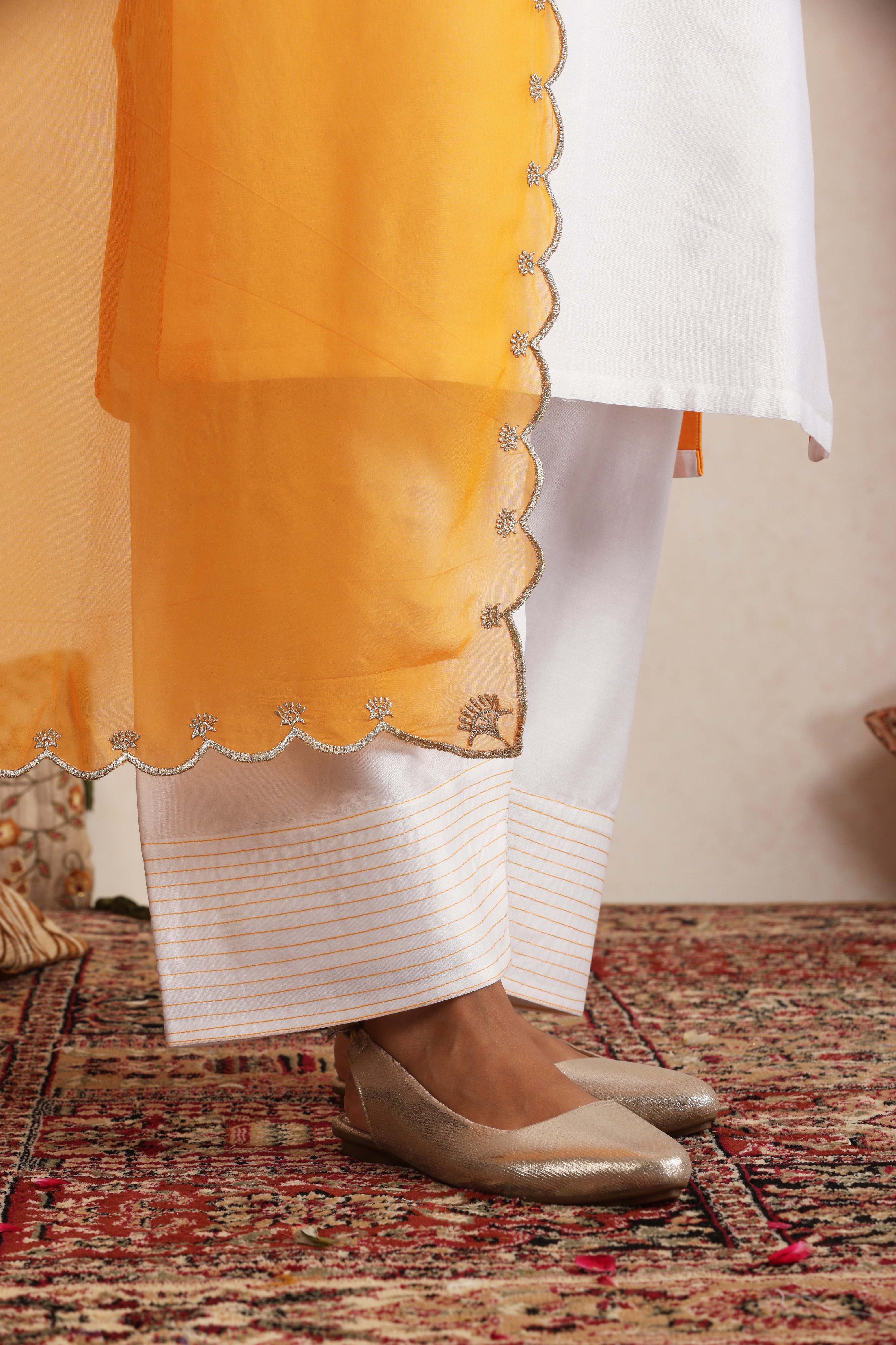 Chandini White Kurta Set with Dupatta