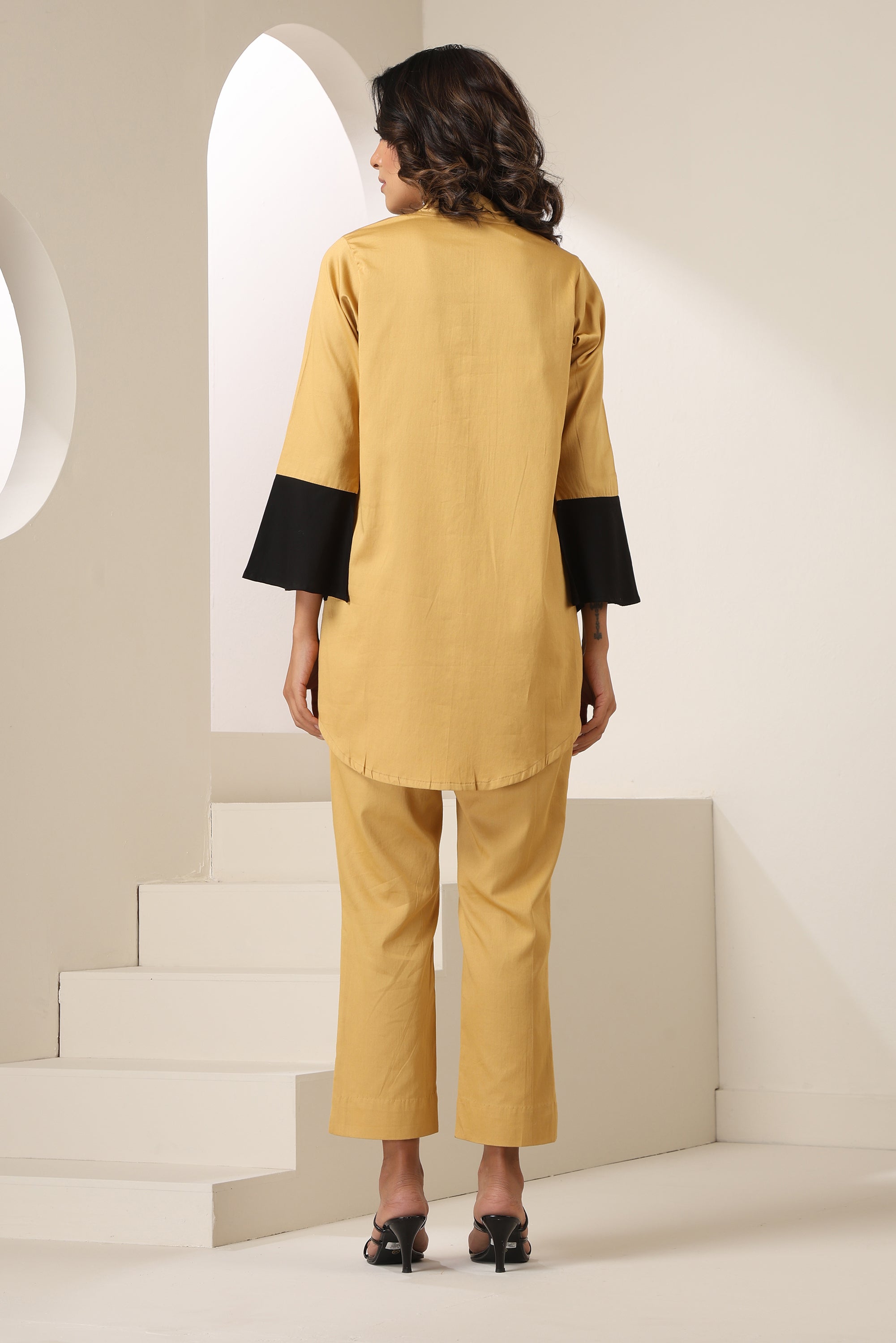 Fariha Khaki Brown Co-ord Set
