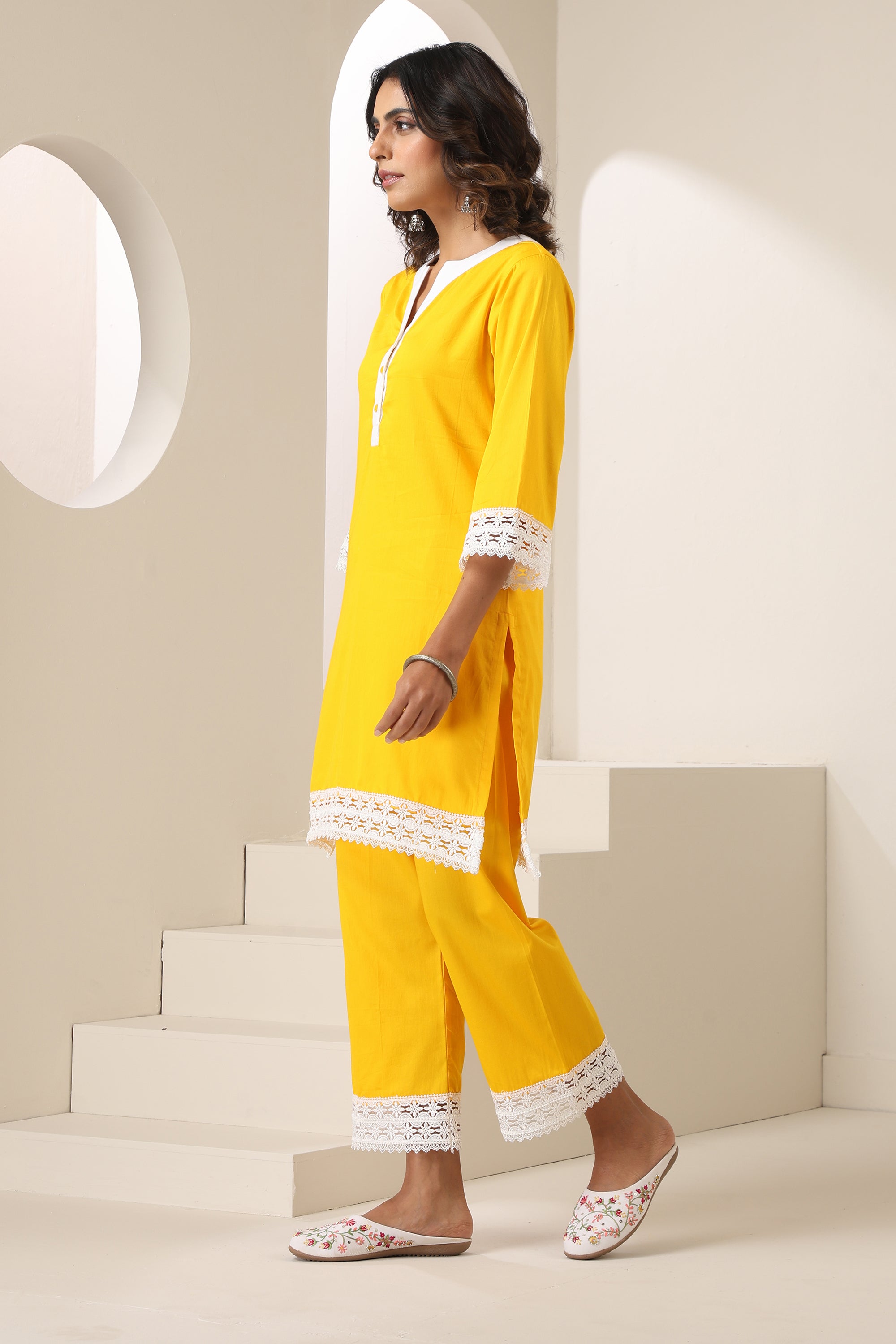 Meher Yellow Co-ord Set