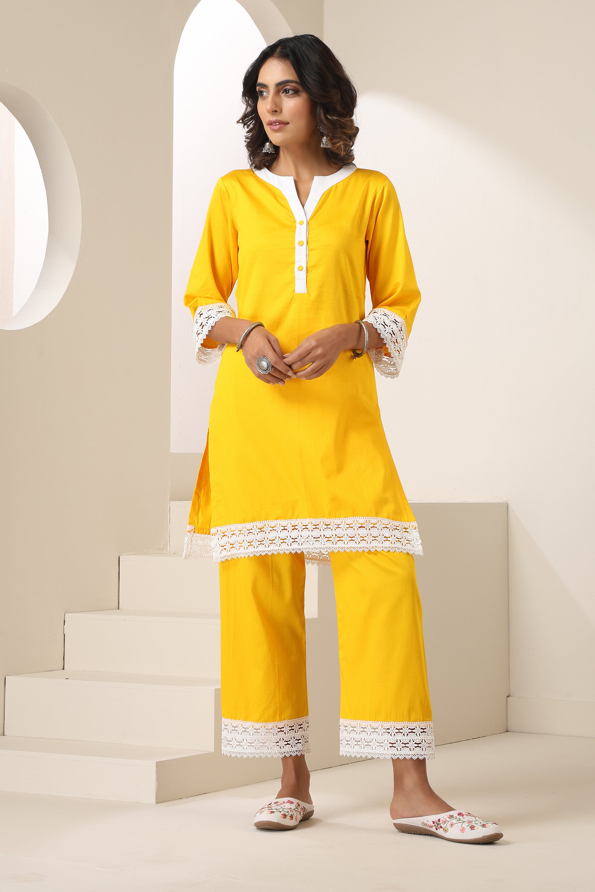 Meher Yellow Co-ord Set