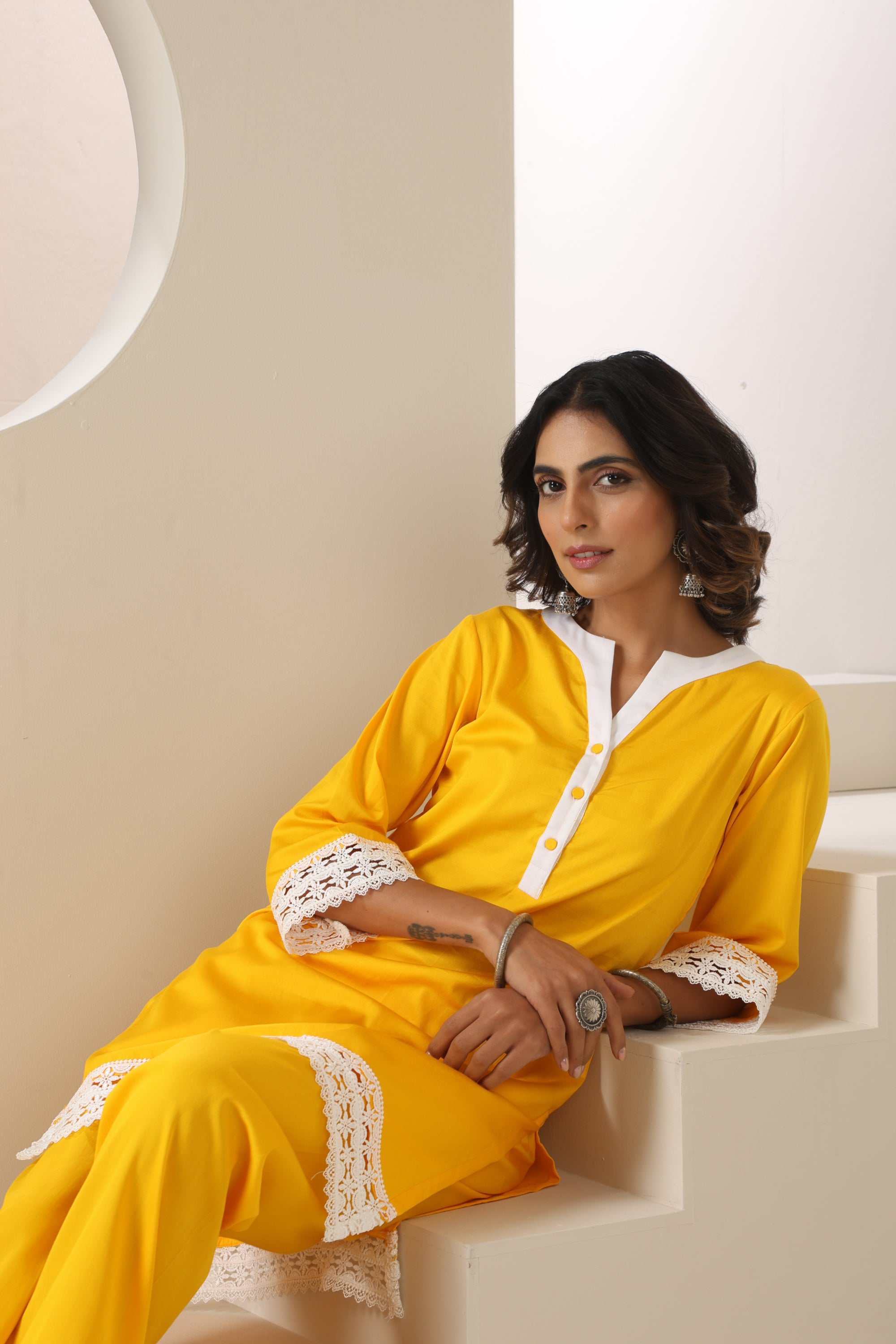 Meher Yellow Co-ord Set
