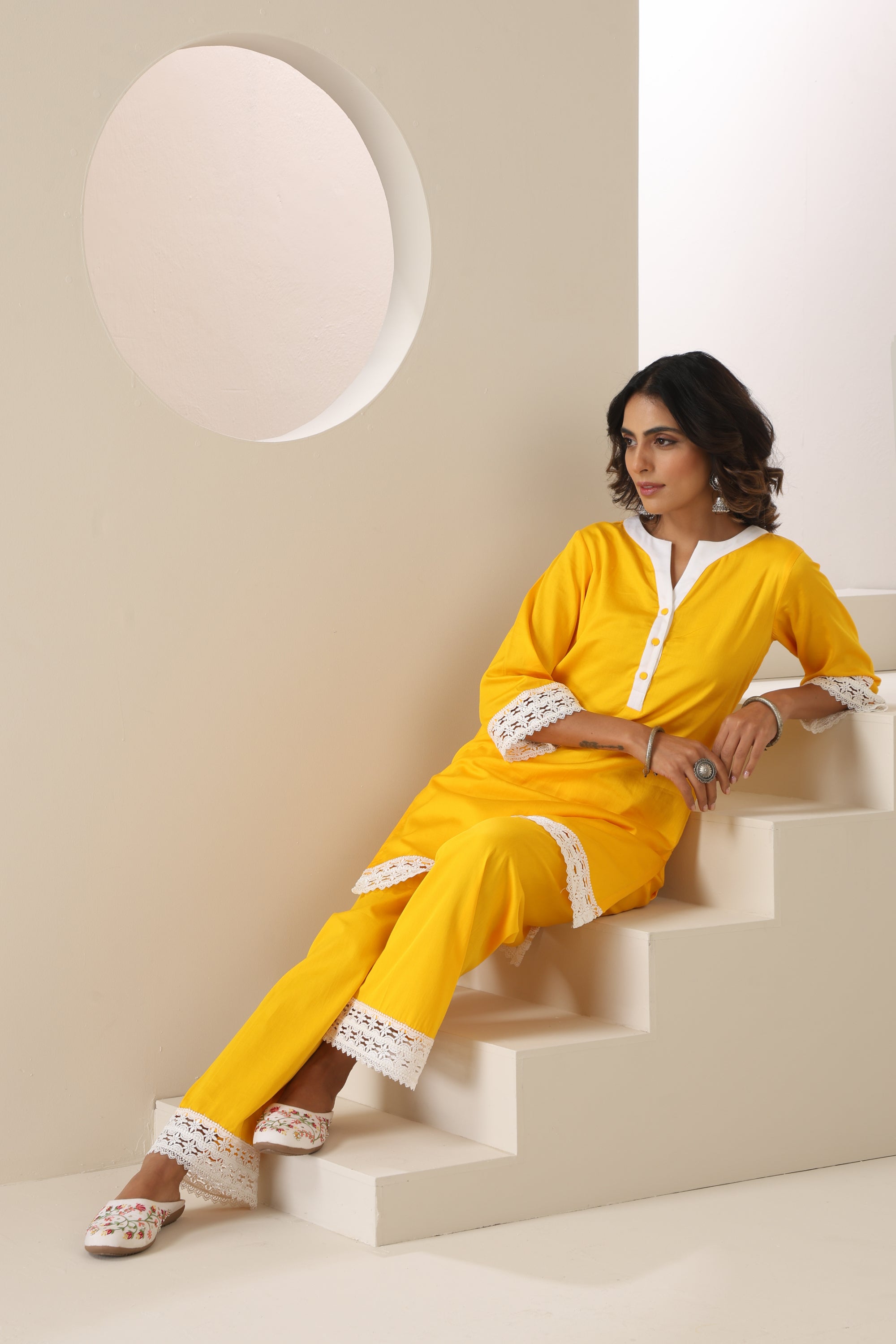 Meher Yellow Co-ord Set