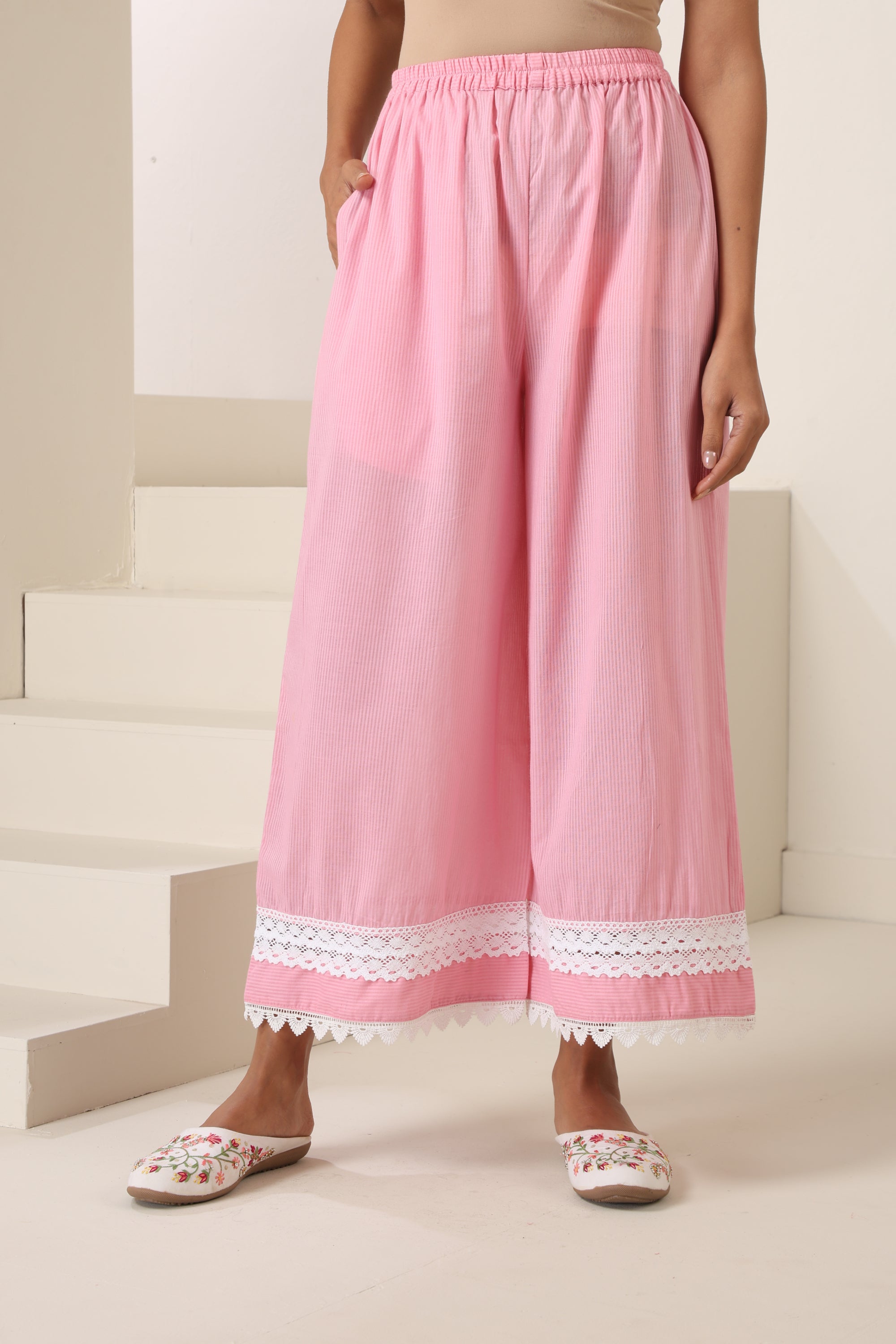 Lyra Pastel Pink Kurta Set