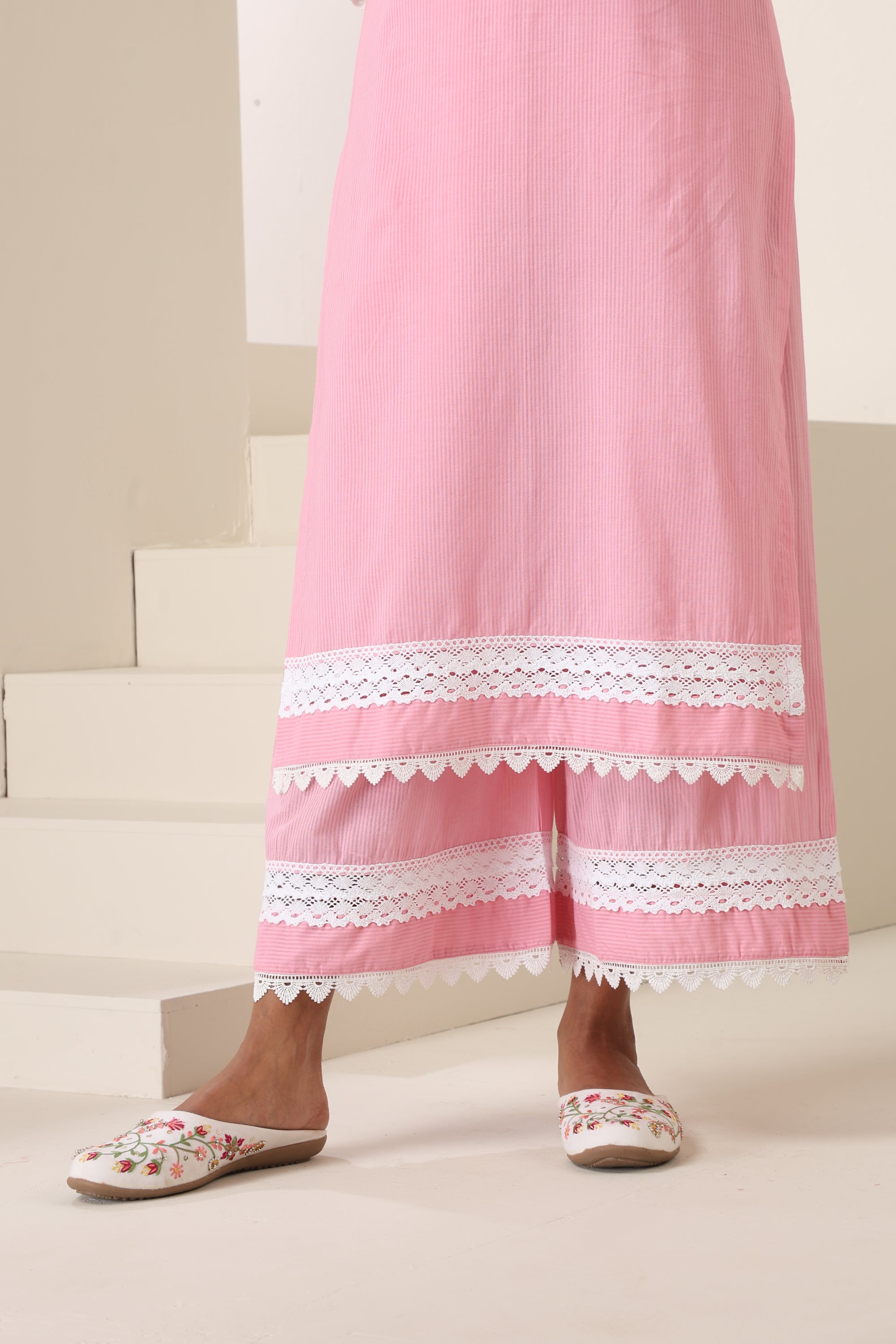 Lyra Pastel Pink Kurta Set