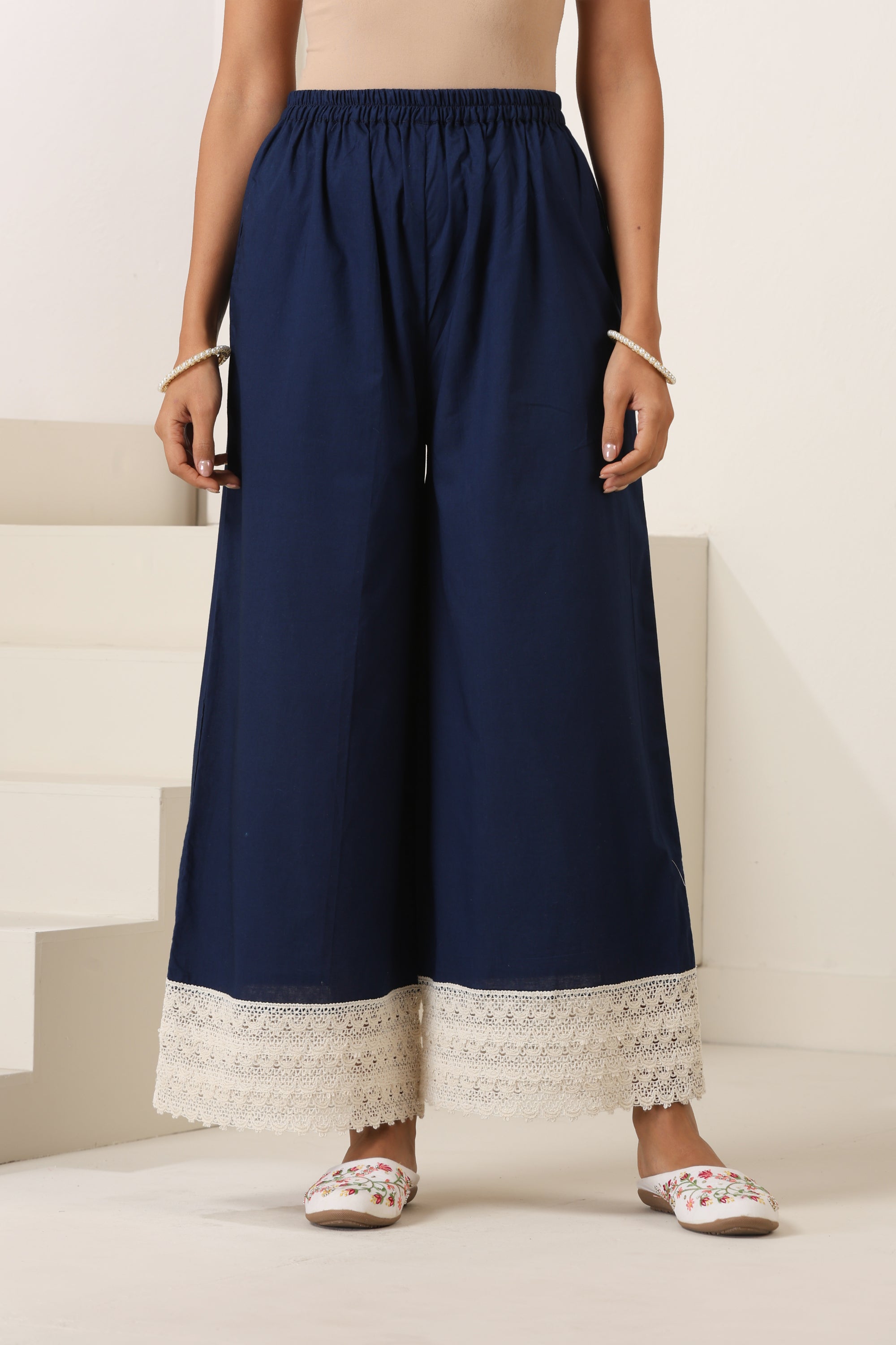 Aleena Navy Blue Kurta Set