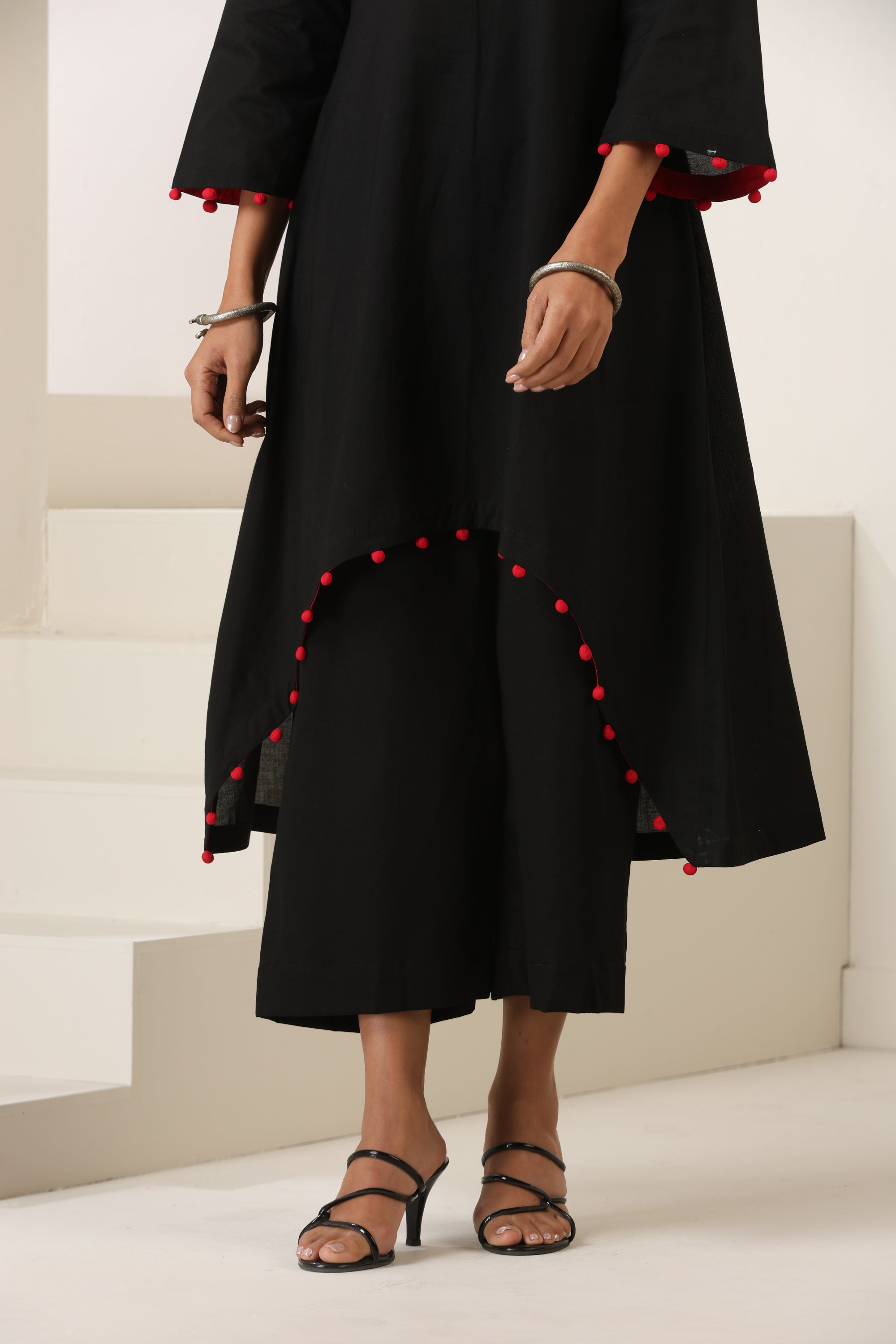 Rida Black Kurta Set