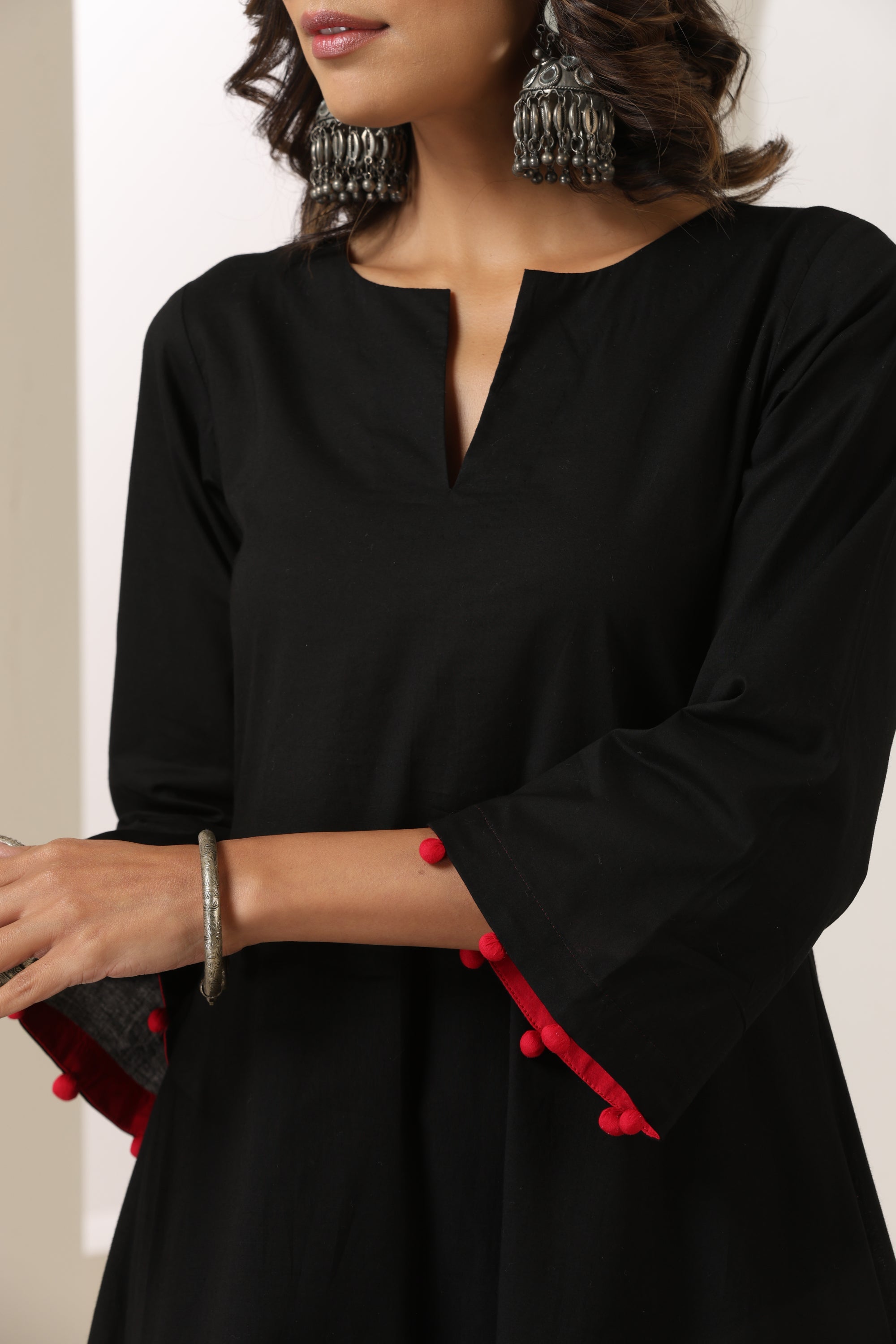 Rida Black Kurta Set