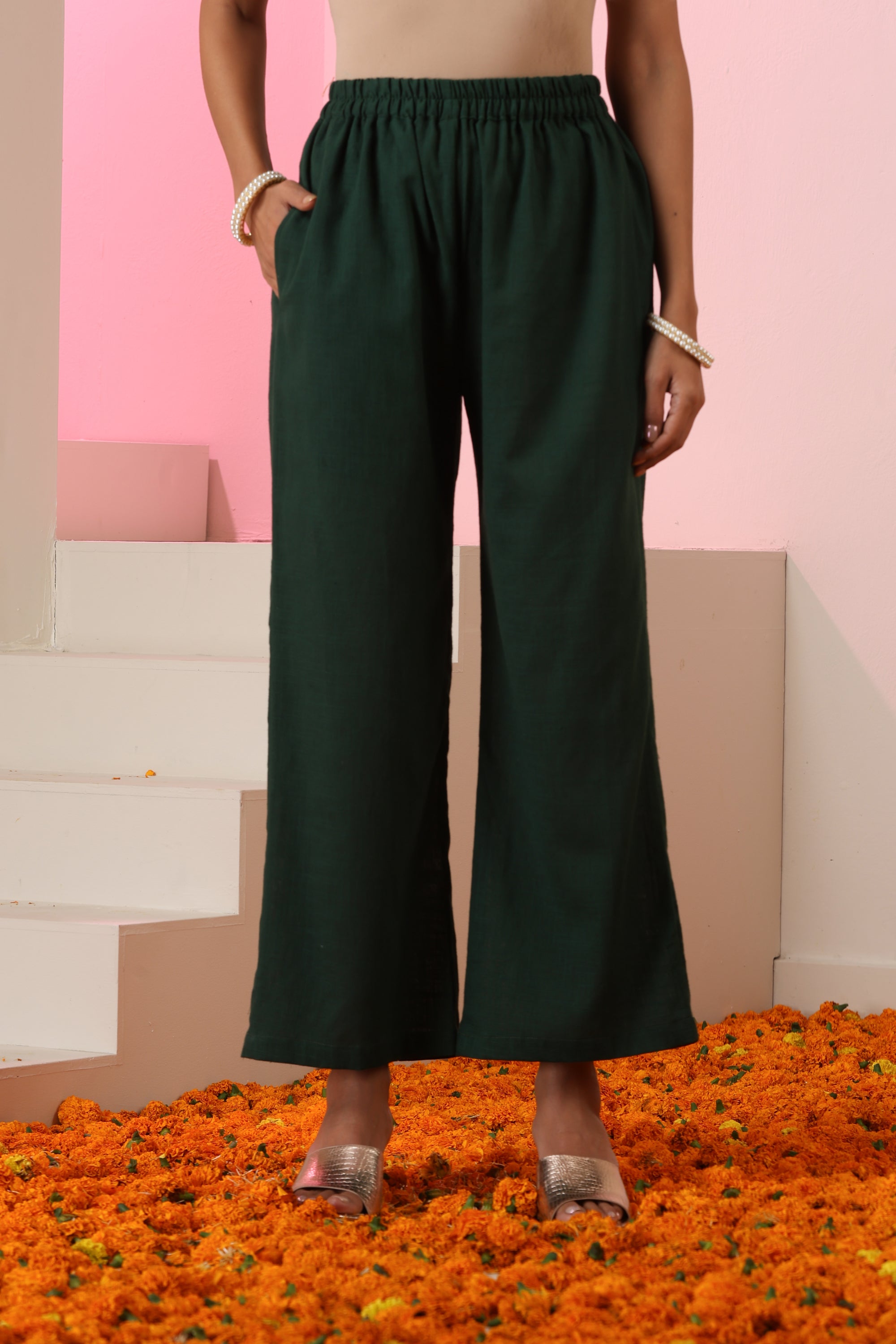 Zoya Dark Green Kurta Set