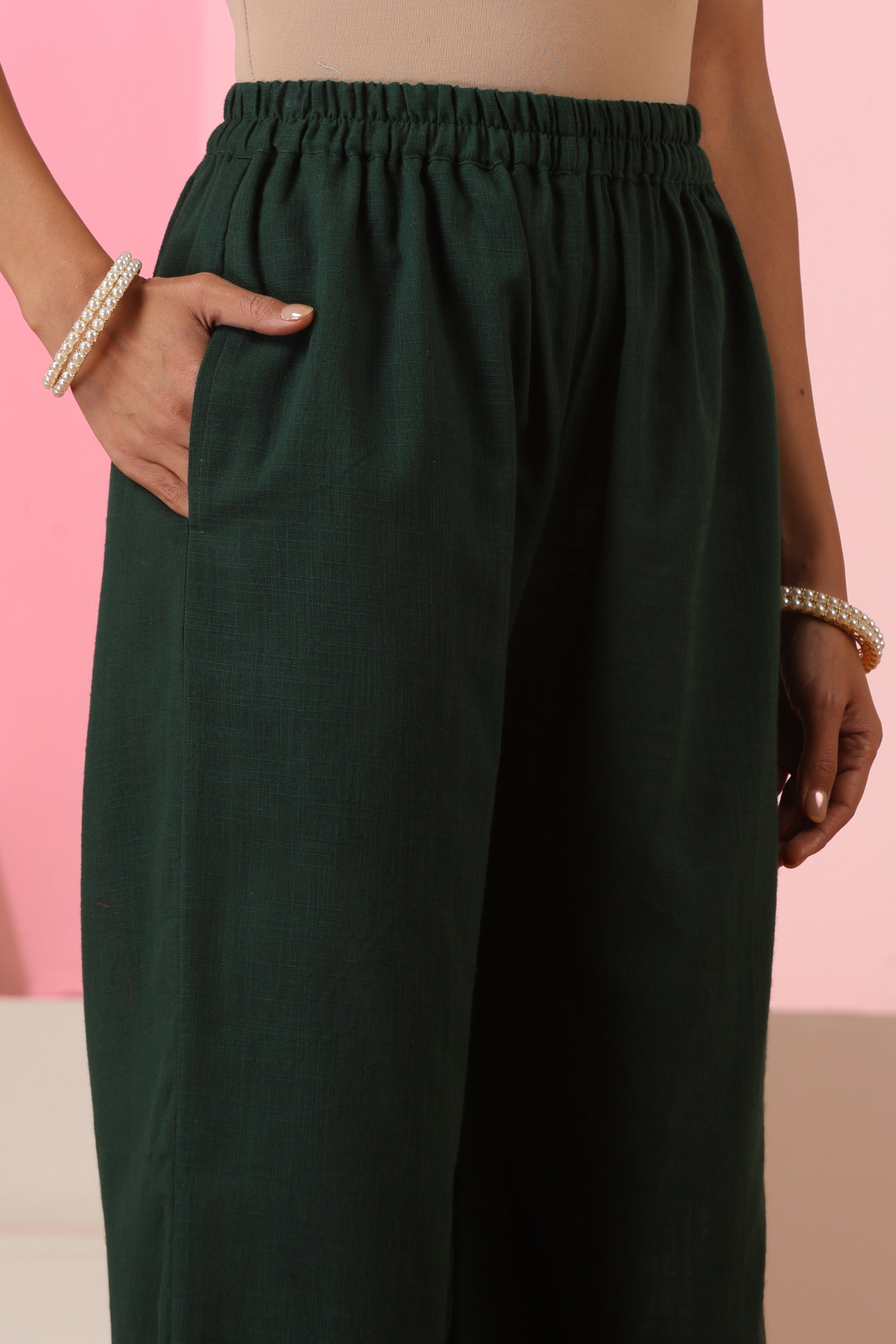 Zoya Dark Green Kurta Set