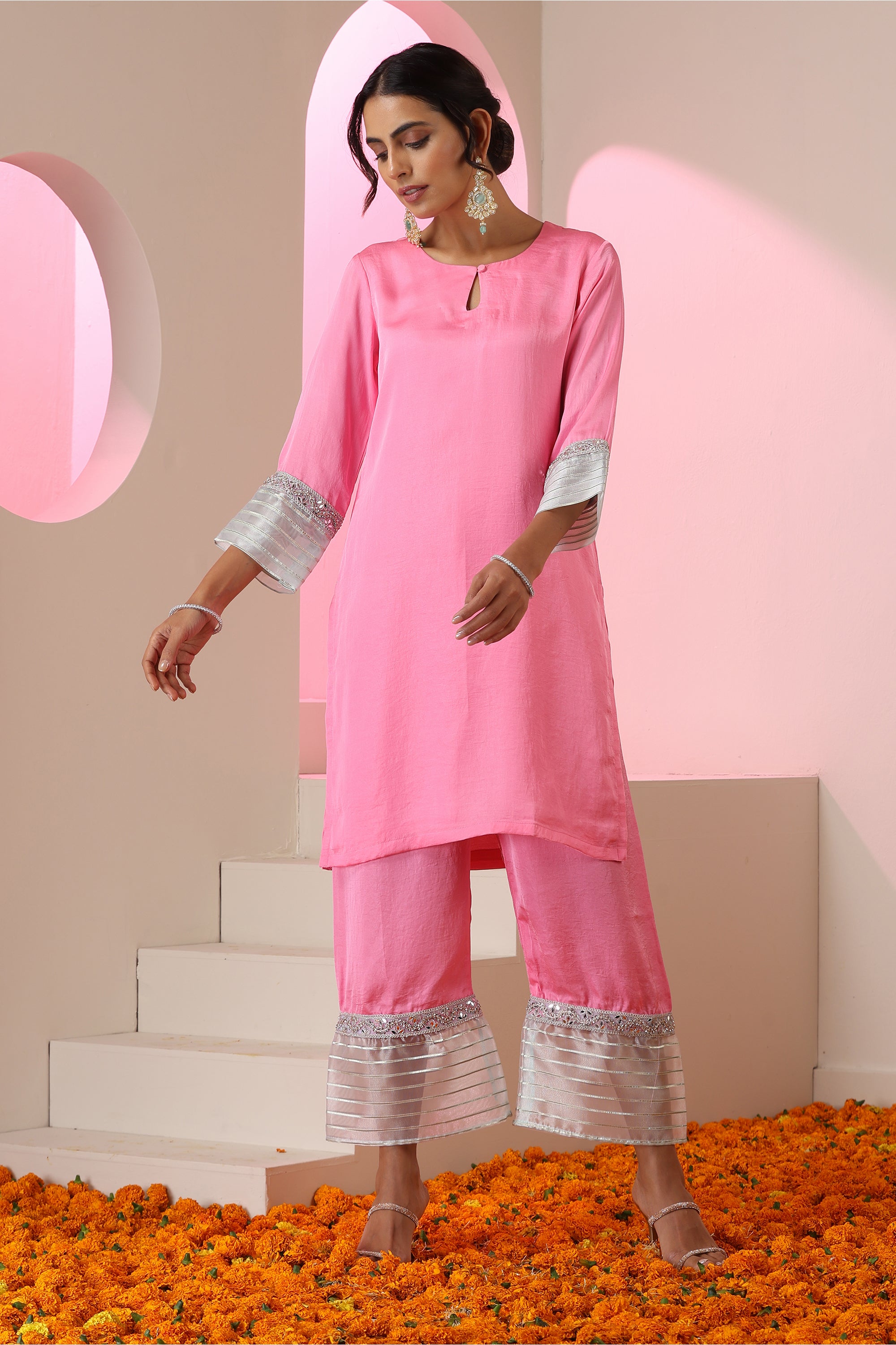 Shazia Pink Co-ord Set