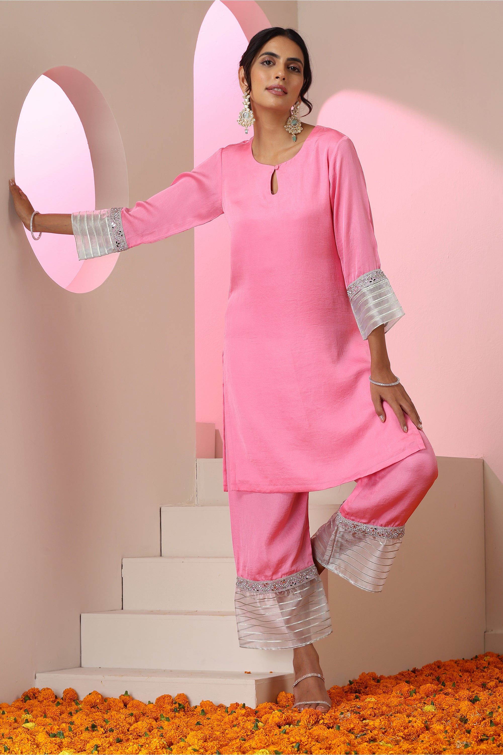 Shazia Pink Co-ord Set