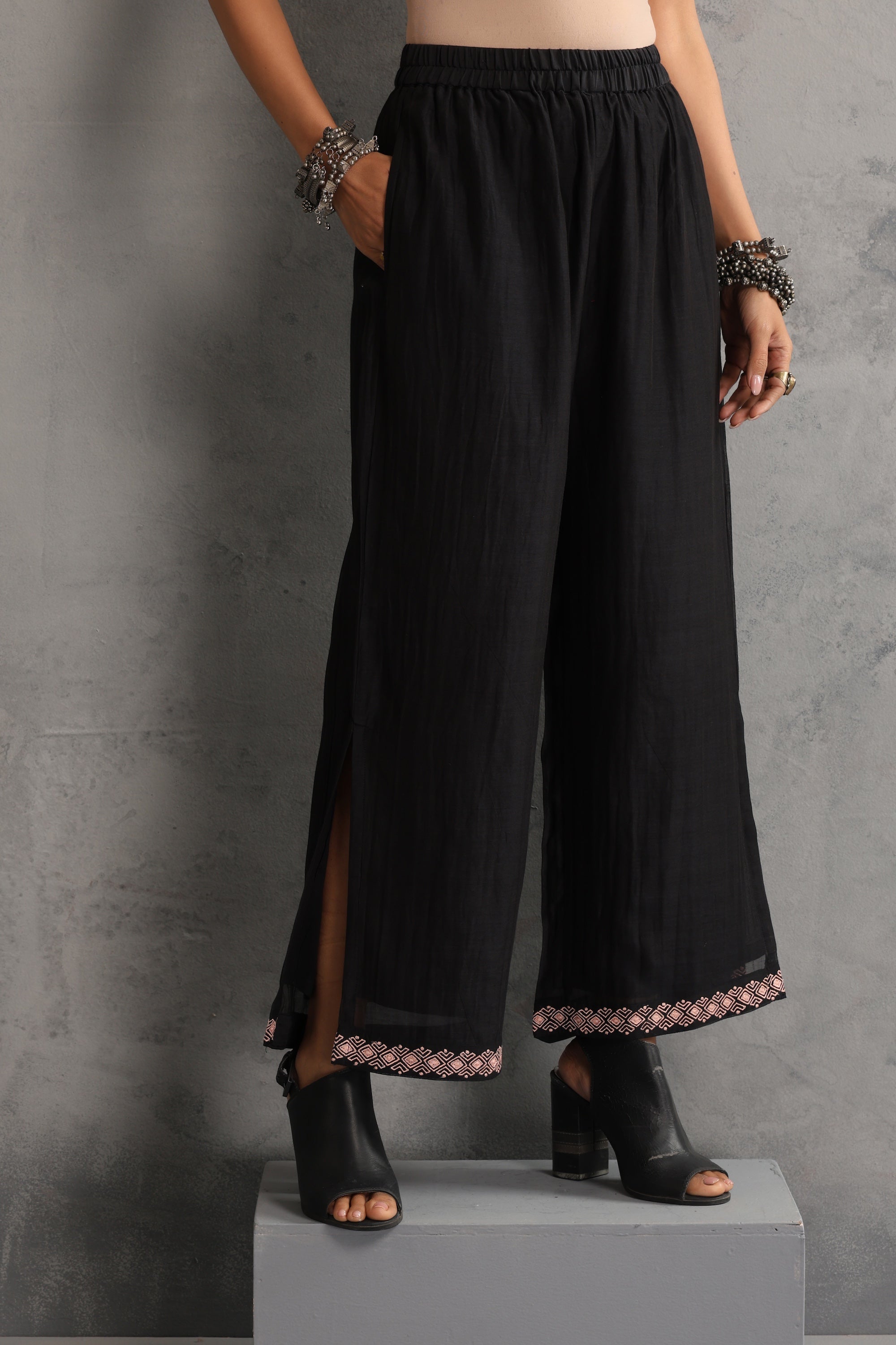 Aurika Black Embroidered Co-ord Set