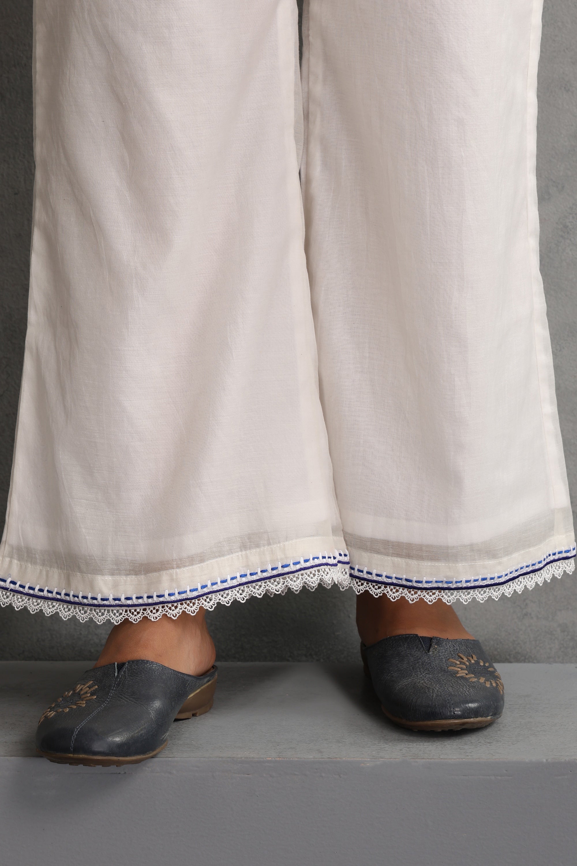 Iksha White Embroidered Co-ord Set
