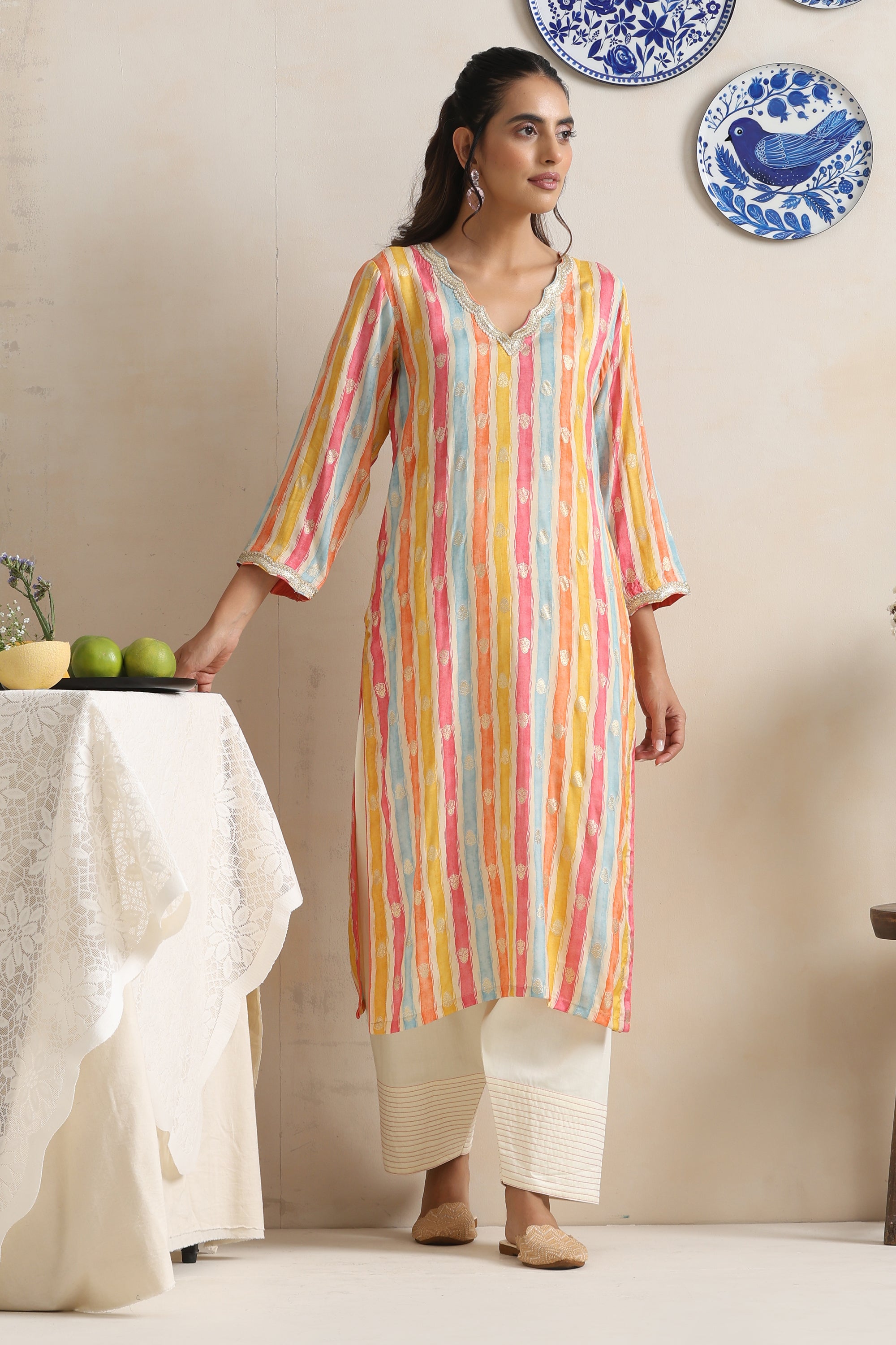 Adele Multicolored Kurta Set